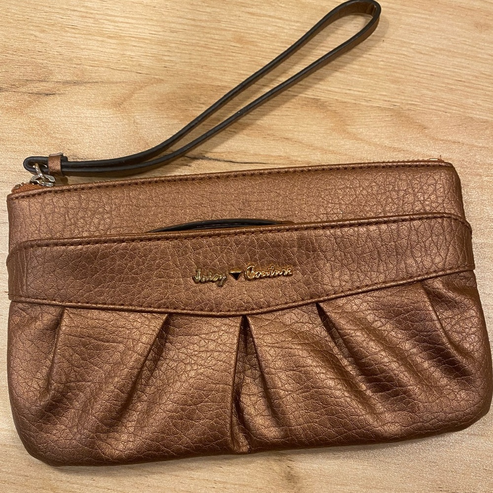 JUICY COUTURE clutch / wristlet.. see pics.  Approximately 8-1/2 by 5 inches